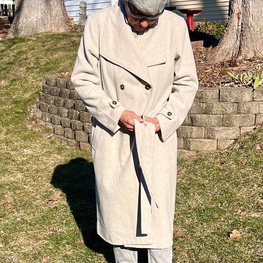 - Anthropologie XL Avec Les Filled Belted Overcoat! EUC! - Picture 7 of 15